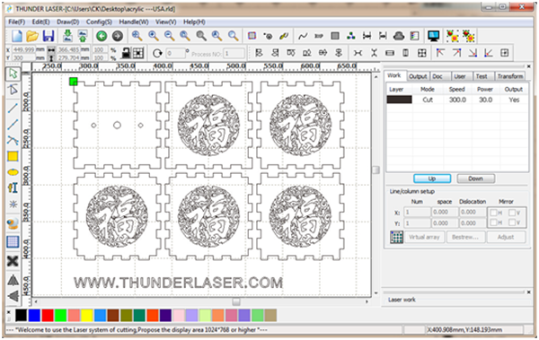 Thunder Nova-63 Laser Cutter RDWorksV8 Software Thunder Nova-63 Laser Cutter RDWorksV8 Software