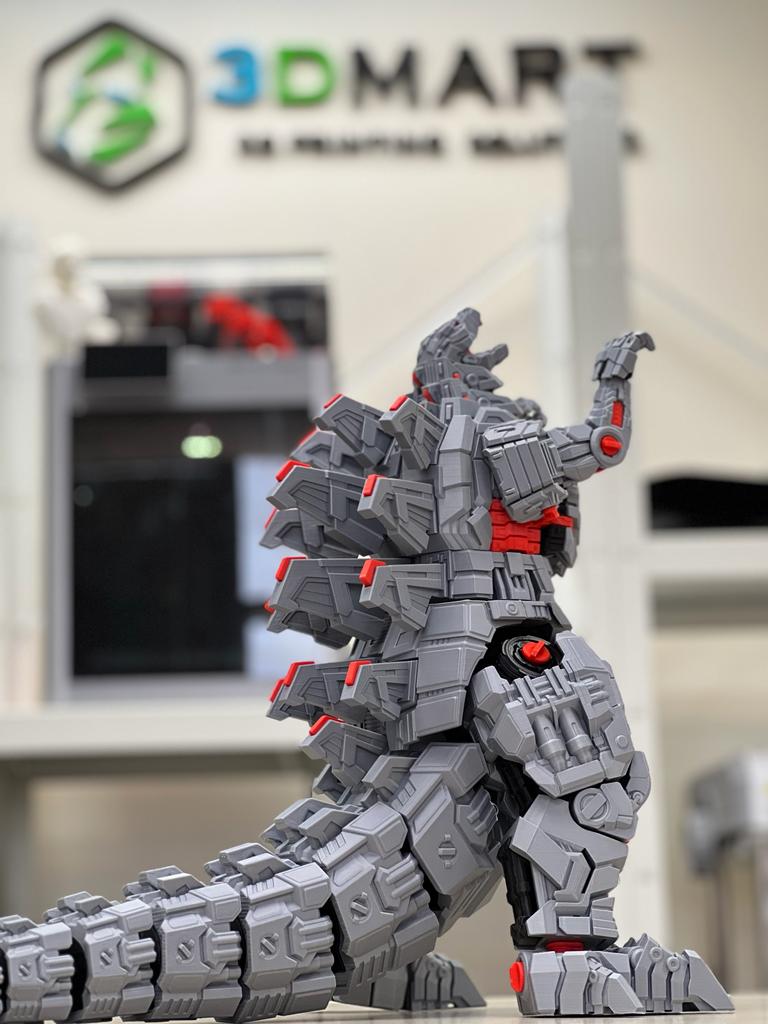 BambuLab X1 Carbon Combo成品 - 哥斯拉 (Godzilla)