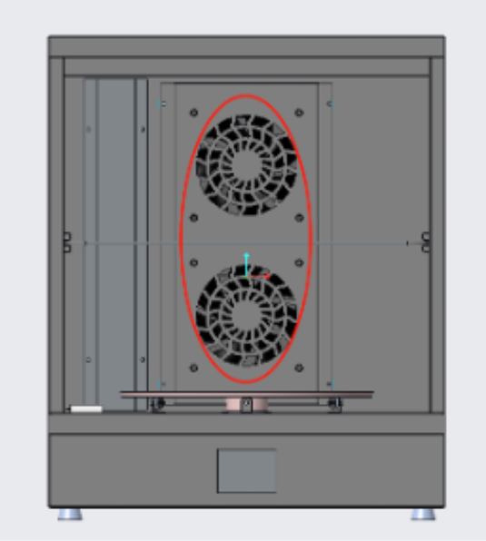 Phrozen Cure Mega S - Dual high-speed fans
