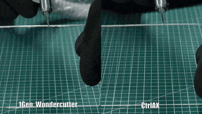 Power Test of CtrlAX Ultrasonic Cutter Power Test of CtrlAX Ultrasonic Cutter