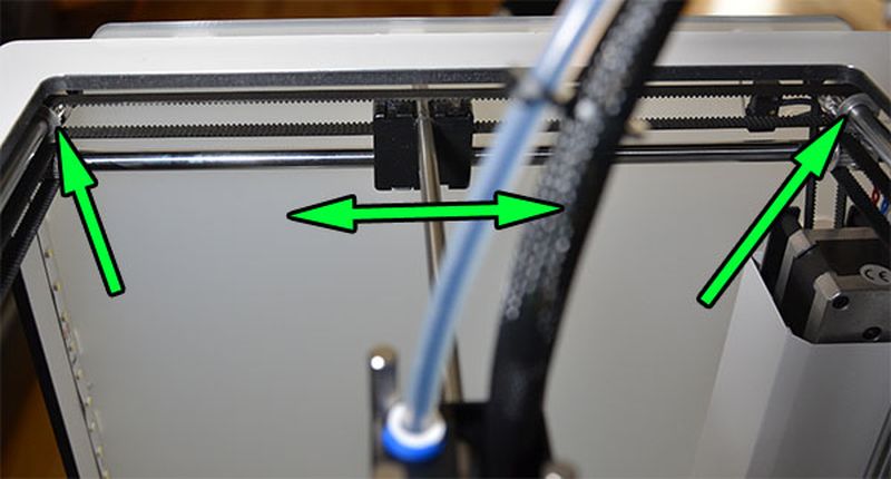 ultimaker移動軸偏移, XY軸未對齊, Misaligned axes, xy軸未垂直, 調(diào)整xy軸