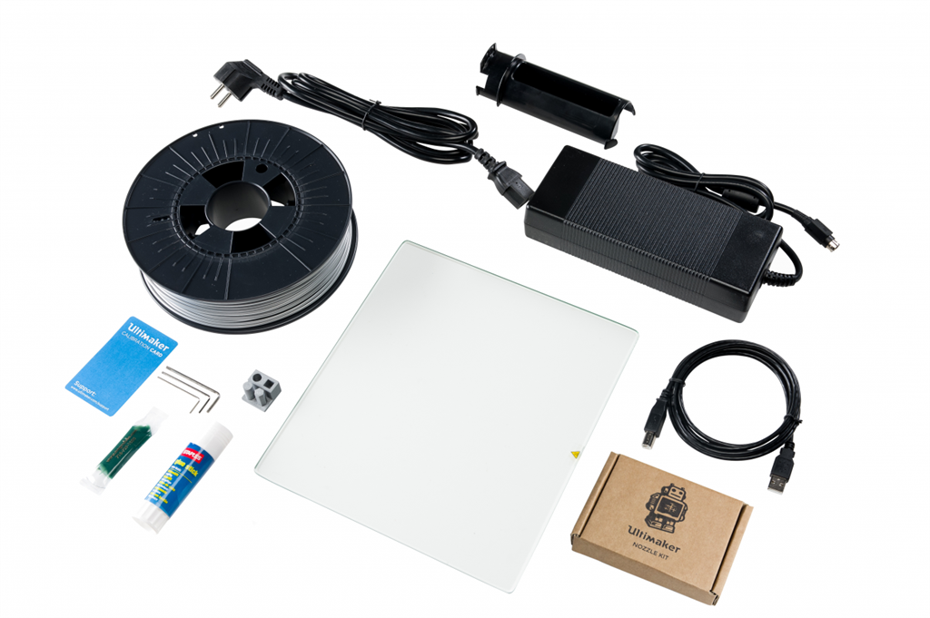 Ultimaker 2包裝中含有的配件