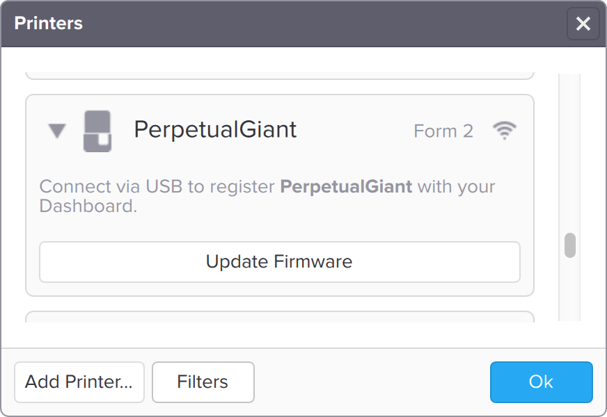 Form2 SLA 3D列印機(jī) 執(zhí)行韌體升級(jí) 更新韌體