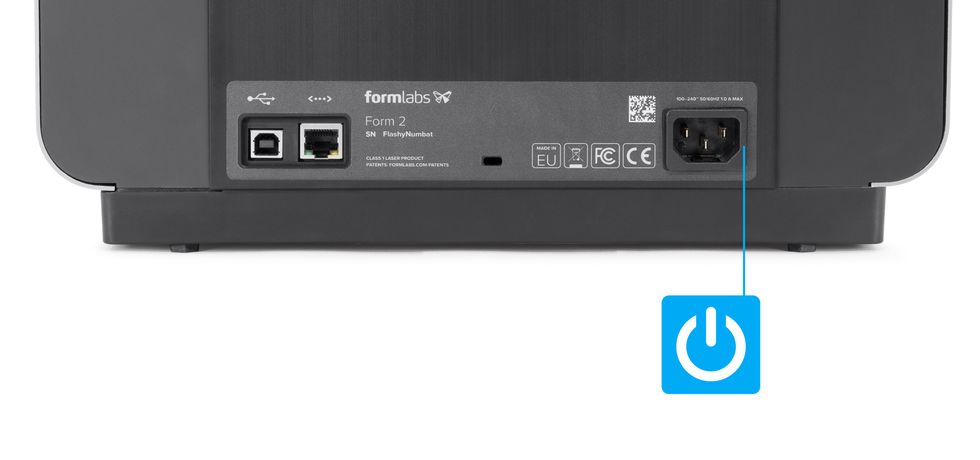 Formlabs - Form2 SLA 光固化3D列印機(jī) 3DMART Form2連接電源