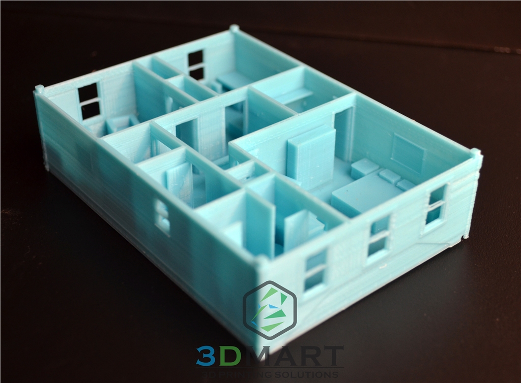 Ultimaker 3D印表機(jī) ESUN PLA 3D列印 房子 室內(nèi)設(shè)計(jì)