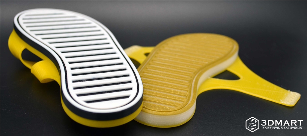 Lulzbot 3D列印機(jī), NinjaFlex, 3D列印彈性線(xiàn)材, 拖鞋底部