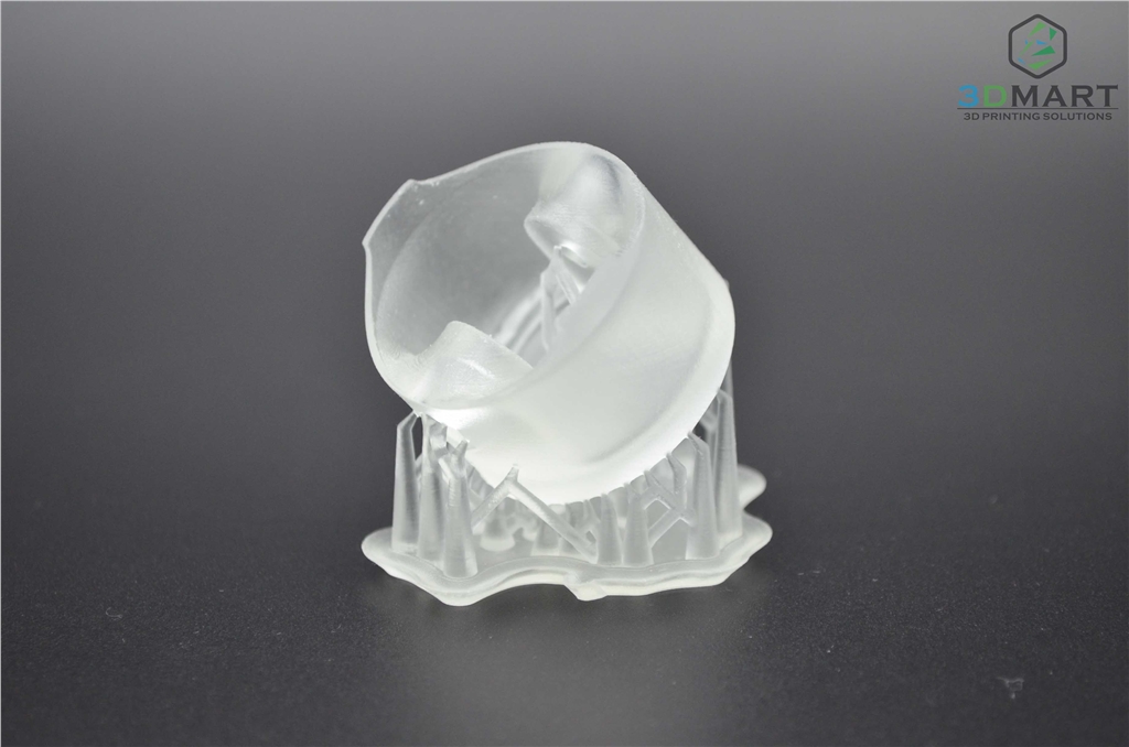 Formlabs SLA 3D列印機 Form 2 臺灣 開箱文章 成品未拆支撐 側視角 3DMART Formlabs SLA 3D列印機 Form 2 臺灣 開箱文章 成品未拆支撐 側視角 3DMART