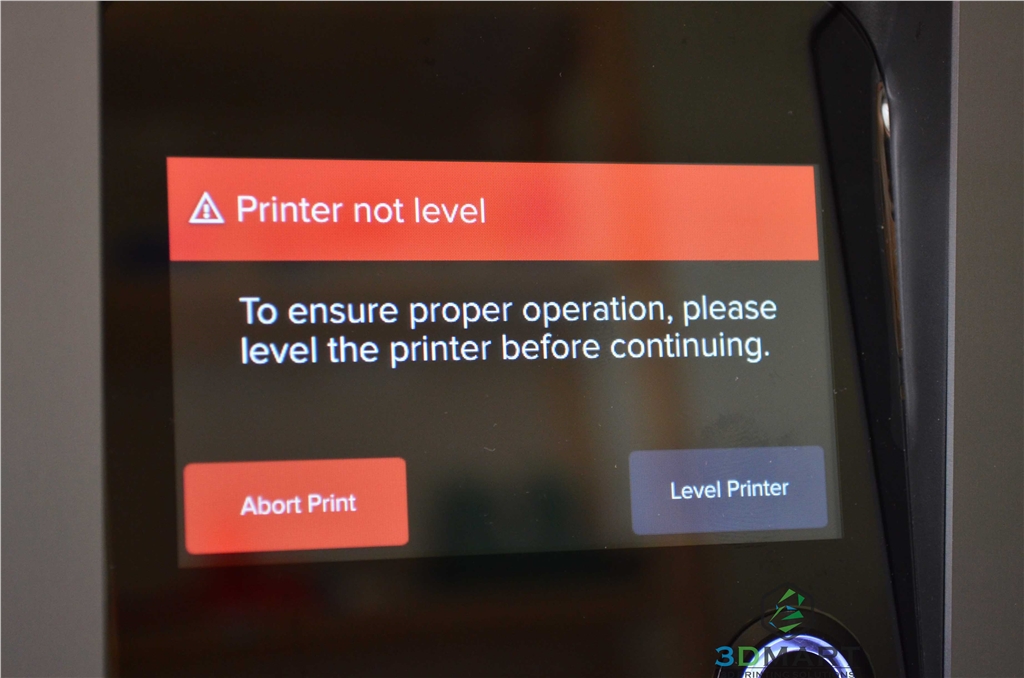 Formlabs SLA 3D列印機 Form 2 臺灣 開箱文章 水平調整警告 3DMART Formlabs SLA 3D列印機 Form 2 臺灣 開箱文章 水平調整警告 3DMART