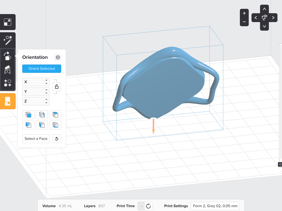 formlabs form2 preform切片軟體教學(xué) 旋轉(zhuǎn)物件 方向朝下 formlabs form2 preform切片軟體教學(xué) 旋轉(zhuǎn)物件 方向朝下
