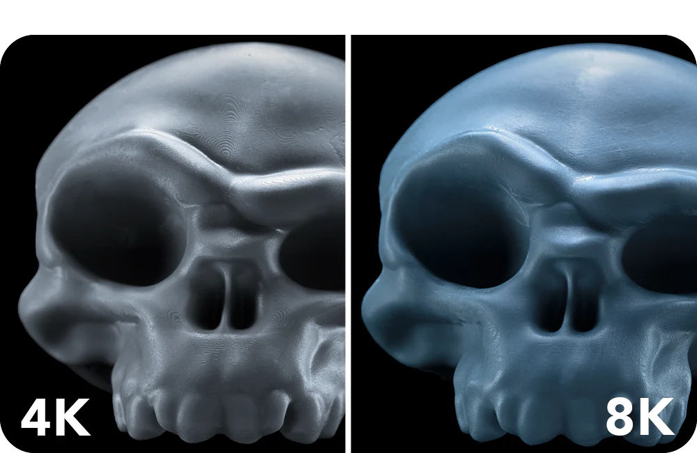 Phrozen 4K 對(duì)比 8k 成品