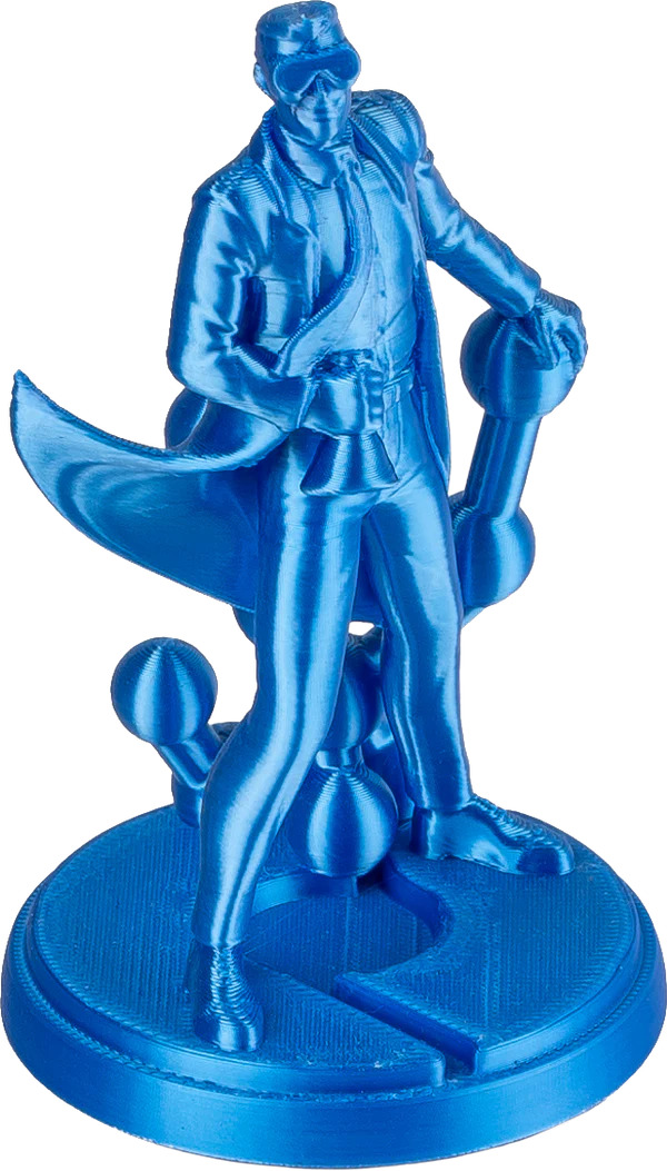 Polylite PLA 絲綢色系列 - 絲綢藍(lán)列印成品