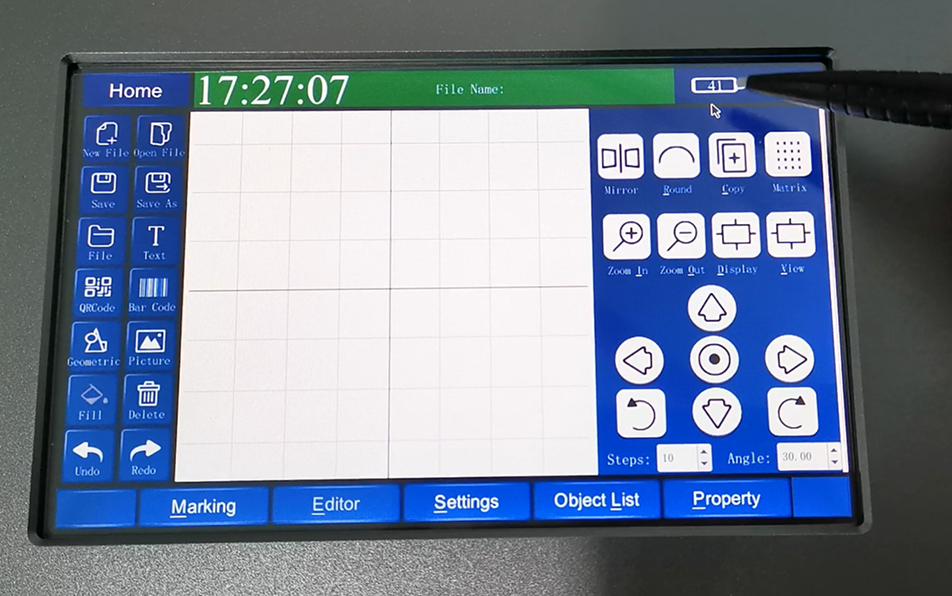 MINI手持式雷射打標(biāo)機(jī)(可充電)系列 - 智能觸控板