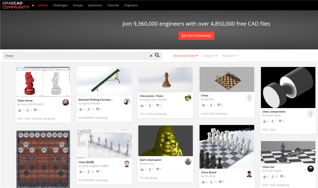 GrabCAD CNC 3D模型文件下載網(wǎng)站