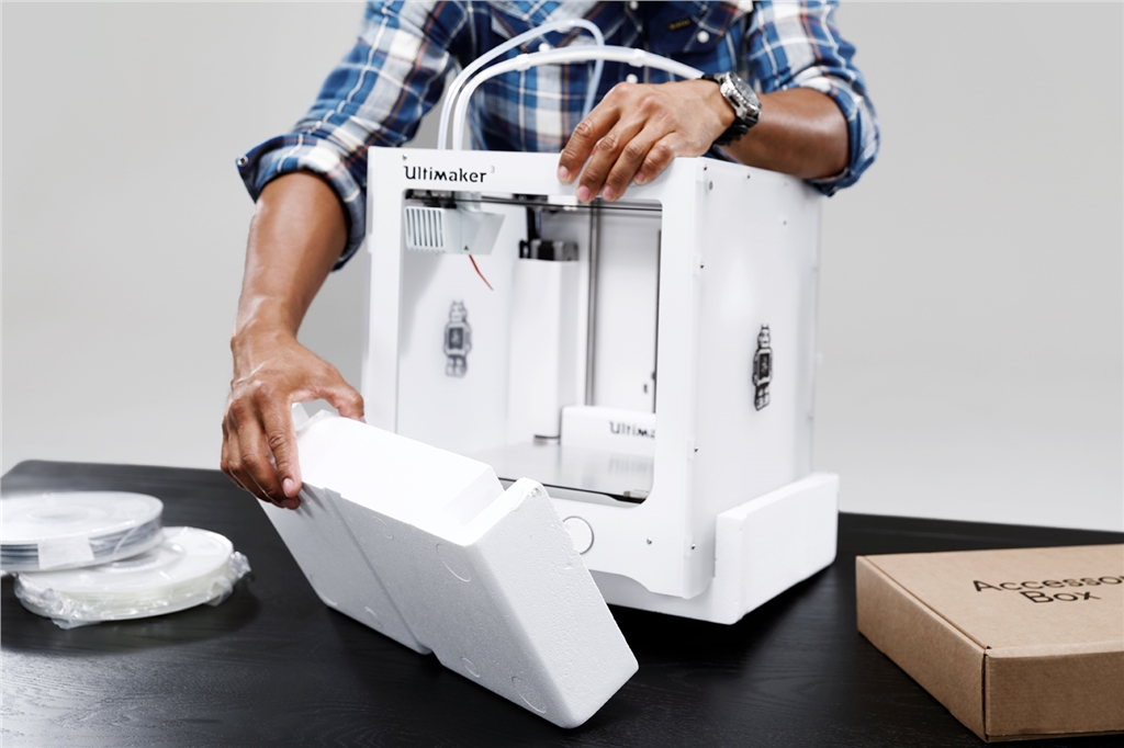 Remove the styrofoam front and bottom