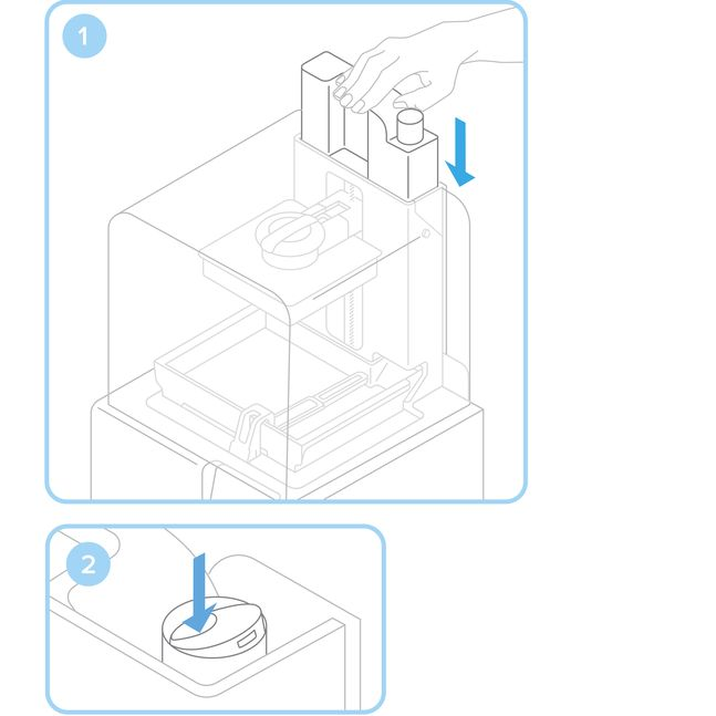 Formlabs - Form2 SLA 光固化3D列印機 3DMART 安裝樹脂卡夾