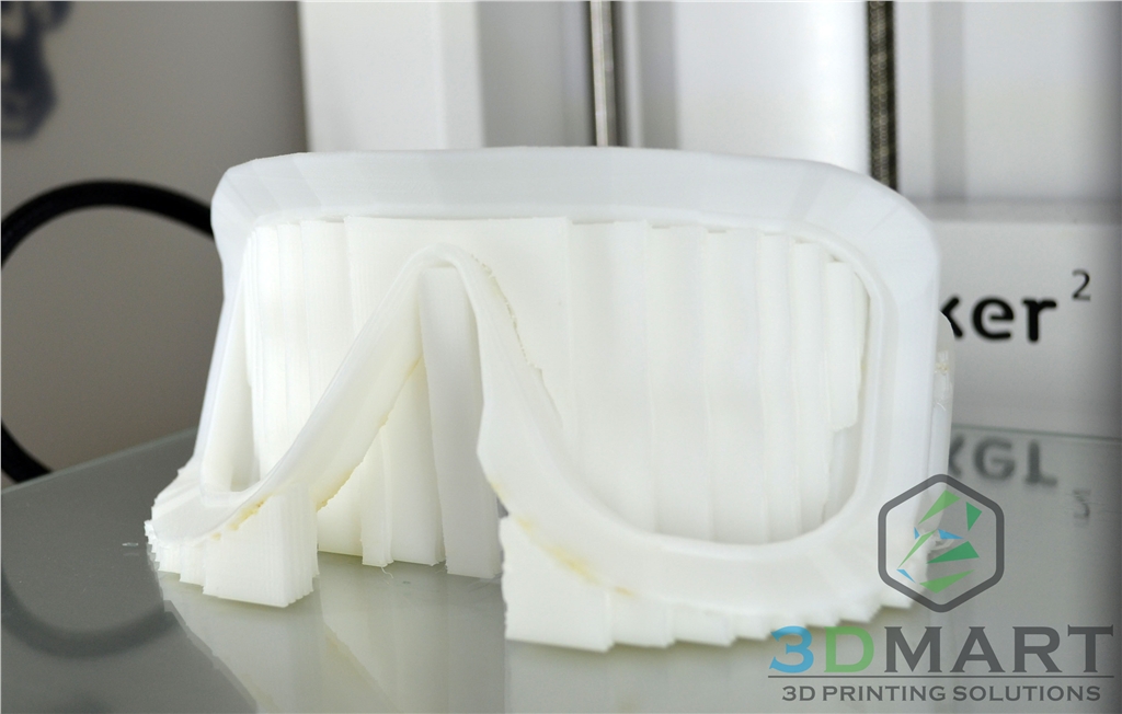 Ultimaker 3D印表機(jī) 3D列印 Ski goggles 滑雪鏡 支撐 