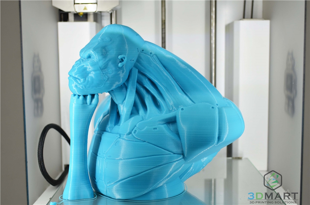 Ultimaker 3D列印機(jī) Esun PLA+材料 Poachers Cortex 支撐未拆側(cè)面